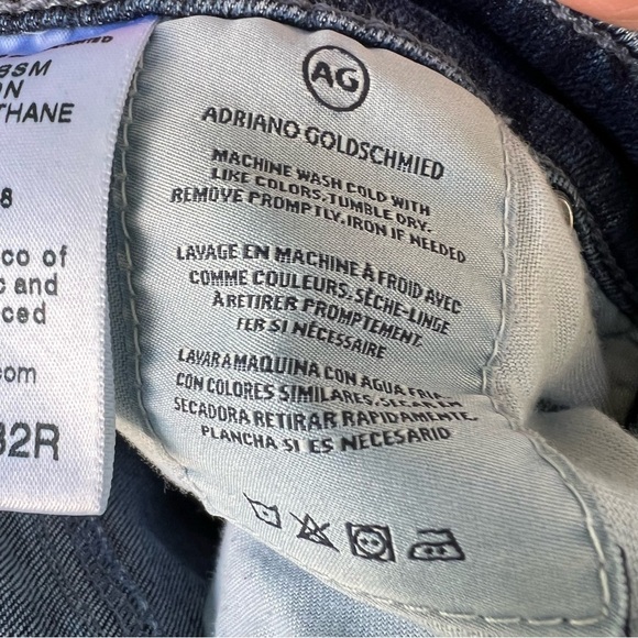 AG ANTHROPOLOGIE THE STEVIE HIGH RISE ANKLE JEANS DARK WASH SIZE 32 - Picture 7 of 11